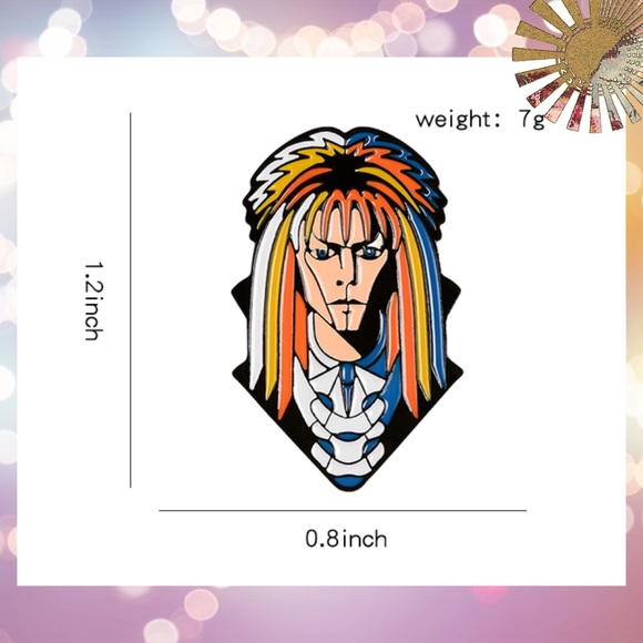 NEW! Labyrinth Jareth enamel brooch - Picture 3 of 4